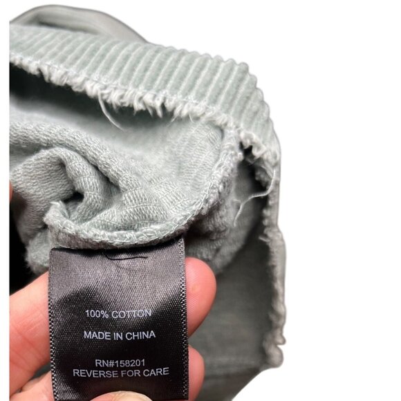 Forever 21 Womens Cropped Corduroy Jacket Seafoam Green Cotton Size S - Picture 6 of 8